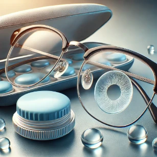 Applications of Visual Optics - Eyeglasses and Contact Lenses used for vision correction.
