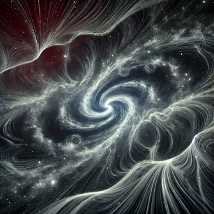 Dark Energy: illustrating its mysterious and pervasive nature in the universe.