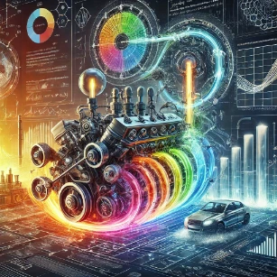 Engineering Thermodynamics, showcasing energy transfer in internal combustion engines, power plants, and refrigeration systems, with glowing heat flows and thermodynamic cycle representations.