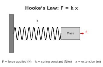Picture illustrating Hooke‘s Law