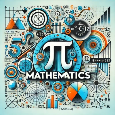 Mathematics illustrated through symbols, geometric shapes, graphs, and data visualizations showing connections across scientific and analytical fields.
