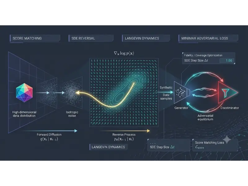 Diffusion Models, Score-Based Generative Models, and GANs Visualization