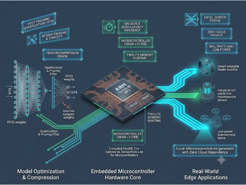 Edge AI and Embedded Machine Learning Architecture Diagram