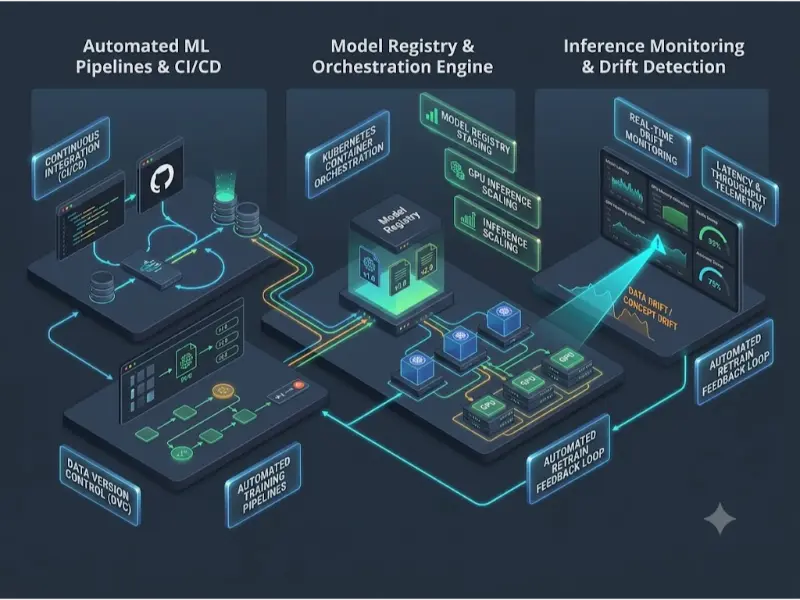 MLOps and AI Infrastructure Pipeline Diagram