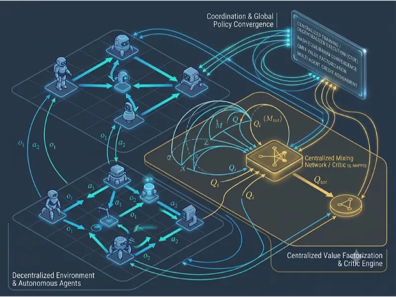 Multi-Agent Reinforcement Learning MARL Architecture Diagram