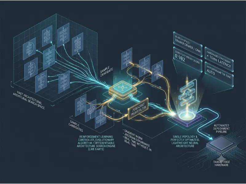 Neural Architecture Search NAS and AutoML Pipeline Visualization